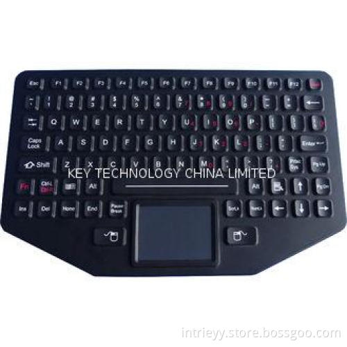 IP65 dynamic sealed and ruggedized silicone industrial keyb